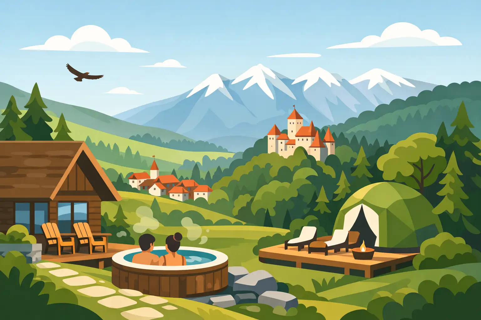 Nature Focused Stay Packages Near Bran, Romania
